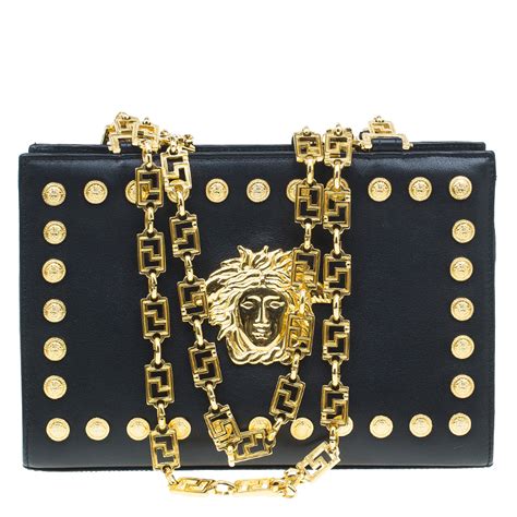 langwerpig pillendoosje vintage versace|versace leather handbags.